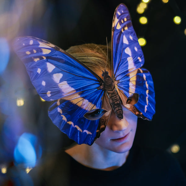 'Morpho Butterfly' Mask - Moth & Myth