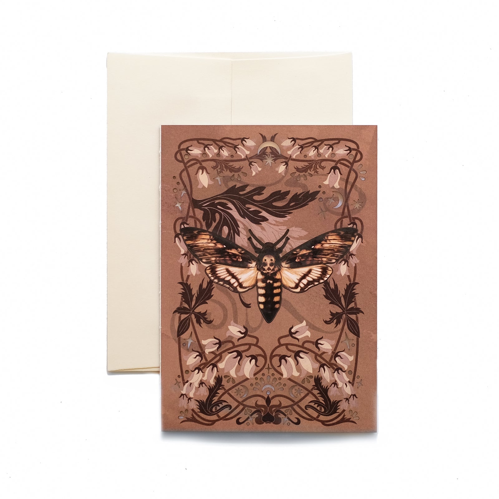 Death's-Head Hawkmoth Greeting Card - Set of 4 - Reseller Wholesale