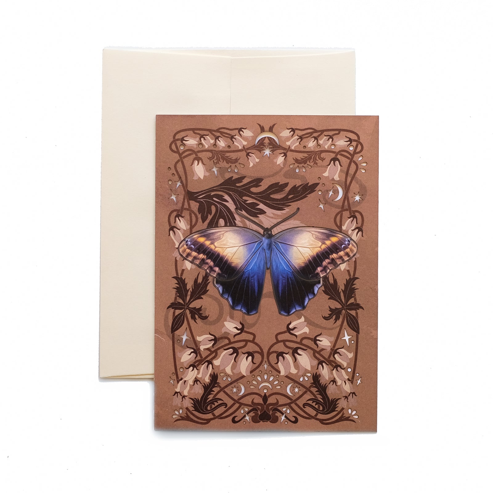 Owl Butterfly Greeting Card - Set of 4 - Reseller Wholesale