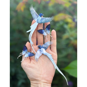 💫New💫 Fluffy Tit Butterfly & Asian Paradise Flycatcher - The Echo Collection - 'Flutter & Flight'