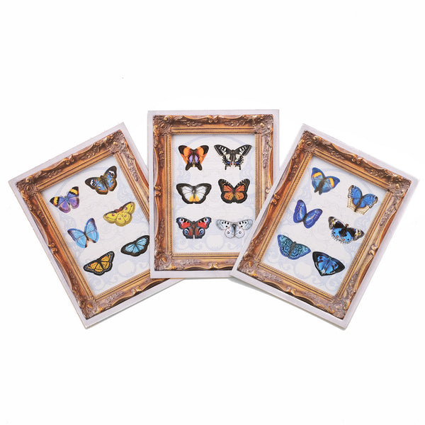 Mini Butterfly 'Pop-Out' Greeting Cards - Set of 3 - Moth & Myth