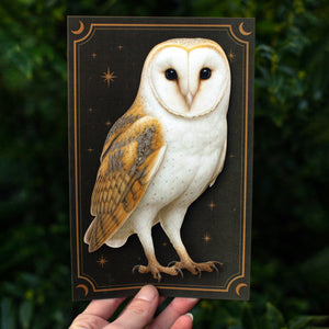 💫New💫 Large Barn Owl (Perched) - The Nocturne Collection