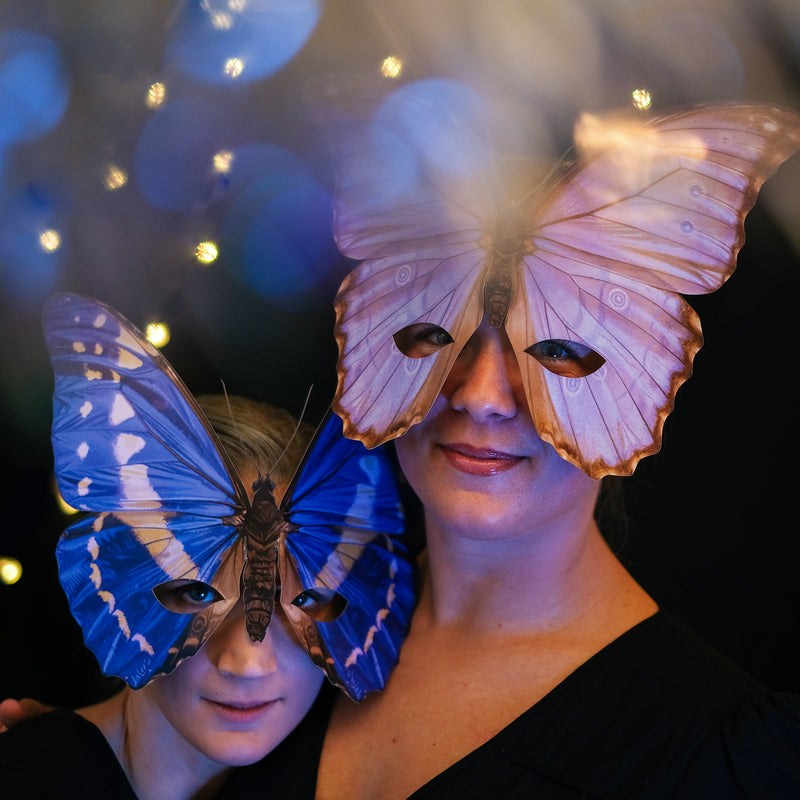 'Morpho Butterfly' Mask - Moth & Myth
