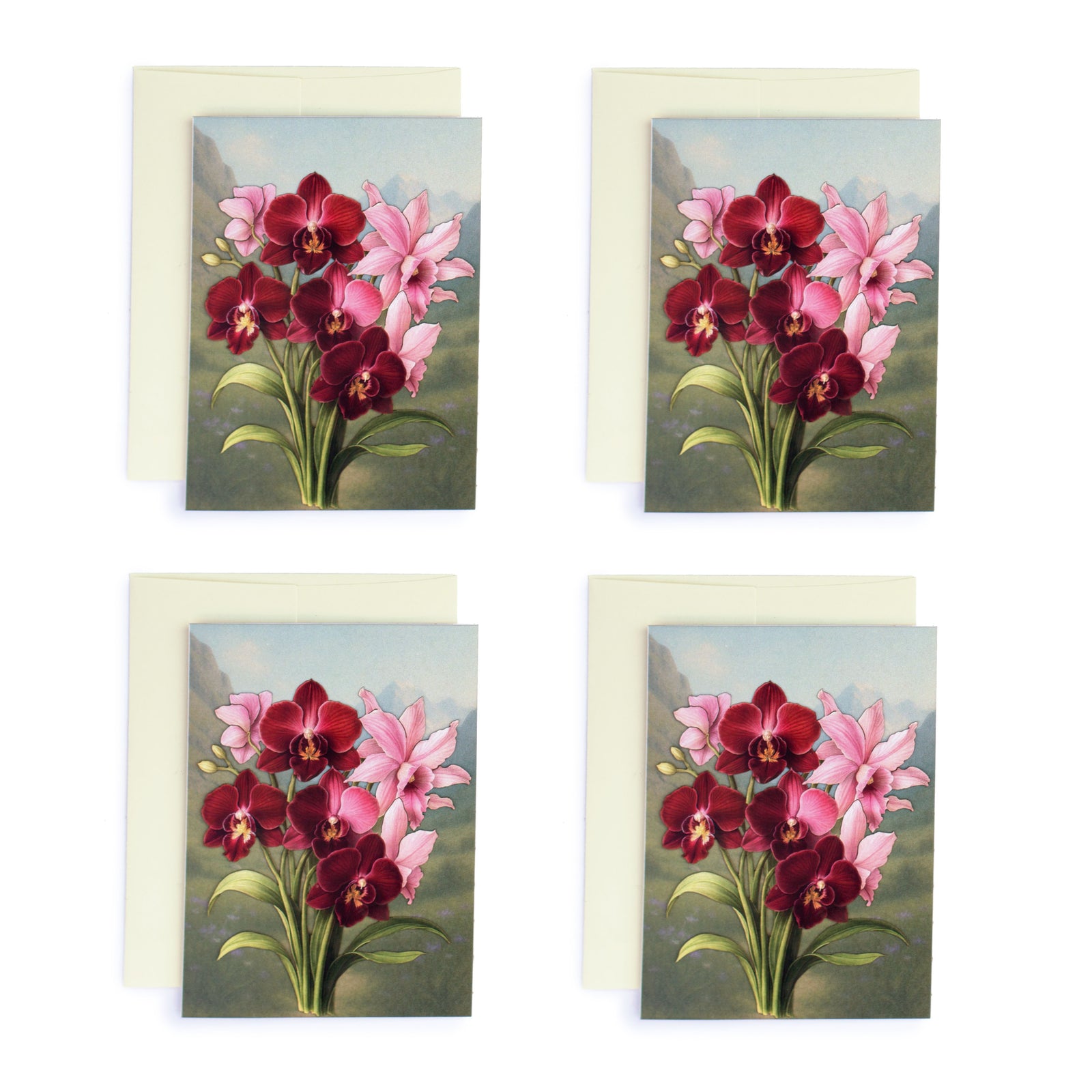 💫New💫 'Orchid' Greeting Cards - Set of 4