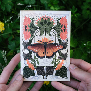 Queen Butterfly 'Pop-Out' Greeting Card - Set of 4 - Reseller Wholesale