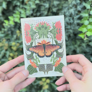 Queen Butterfly Greeting Card - Set of 4 - Reseller Wholesale