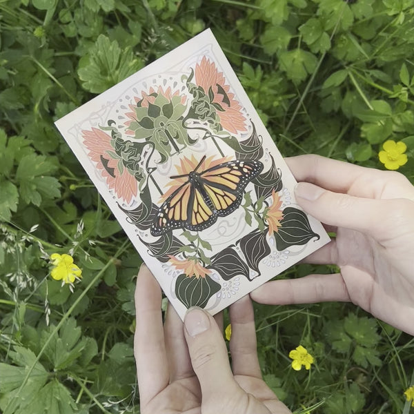 'Pollinator' Monarch Butterfly 'Pop-Out' Greeting Cards - Set of 3 ...