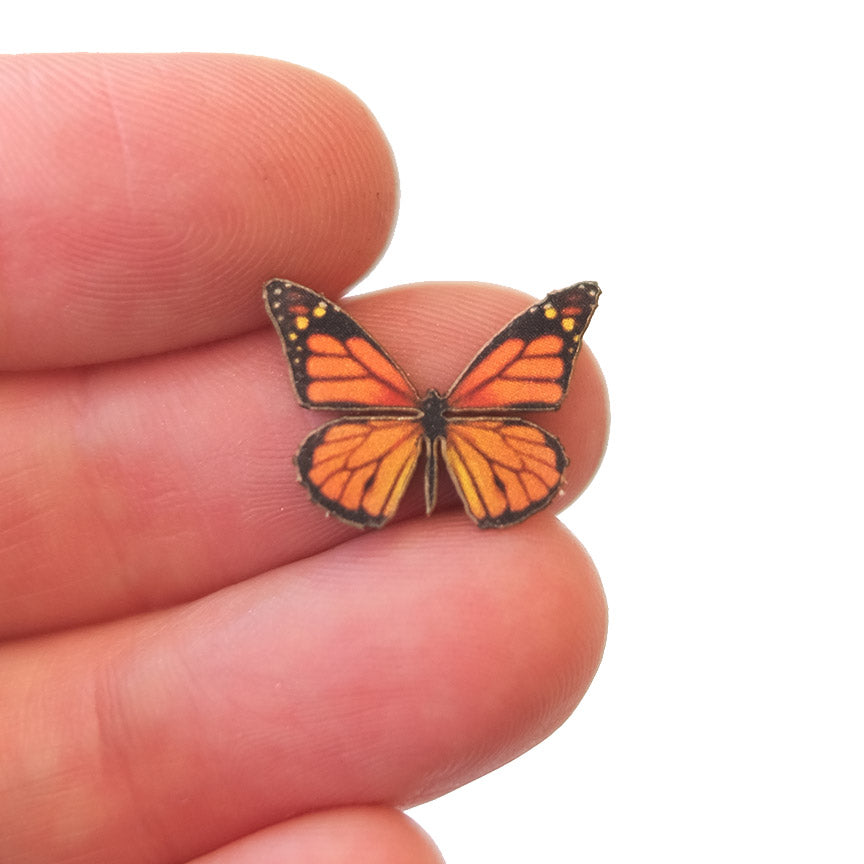'Micro Monarch (Wings Up)' Butterfly
