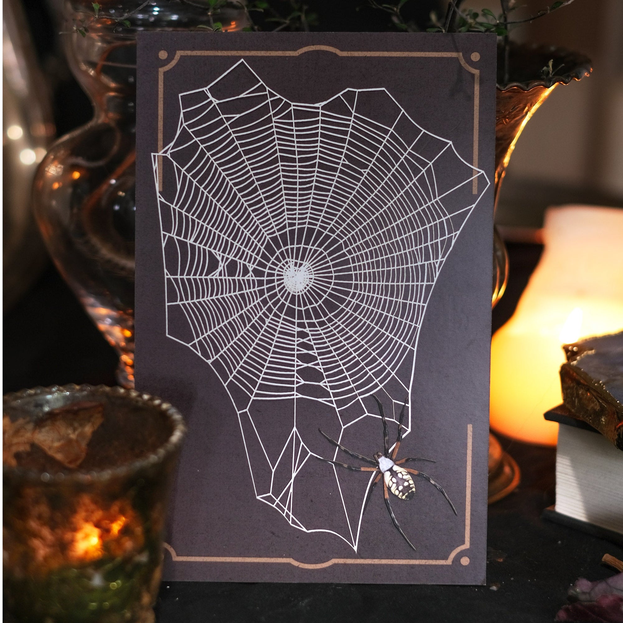 💫Spooky💫 'Weaver' Spiderweb & Spider Set - Artist Discount